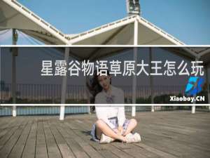 星露谷物语草原大王怎么玩