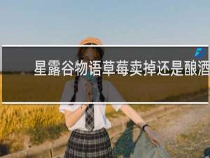 星露谷物语草莓卖掉还是酿酒