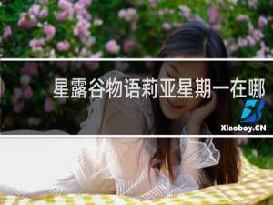 星露谷物语莉亚星期一在哪