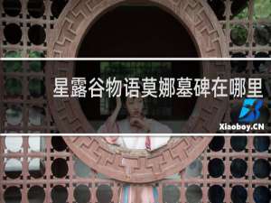 星露谷物语莫娜墓碑在哪里
