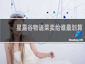 星露谷物语菜卖给谁最划算