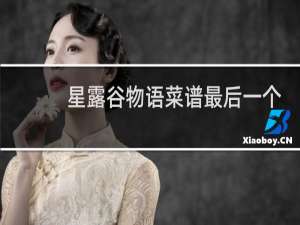 星露谷物语菜谱最后一个