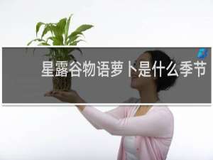 星露谷物语萝卜是什么季节