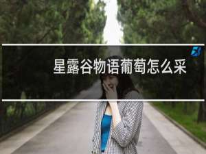 星露谷物语葡萄怎么采