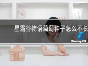 星露谷物语葡萄种子怎么不长