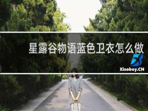 星露谷物语蓝色卫衣怎么做