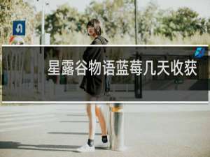 星露谷物语蓝莓几天收获