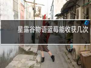 星露谷物语蓝莓能收获几次