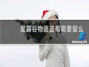 星露谷物语蓝莓需要留么