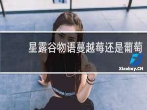 星露谷物语蔓越莓还是葡萄