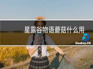 星露谷物语蘑菇什么用