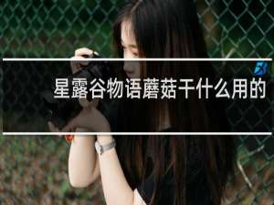 星露谷物语蘑菇干什么用的