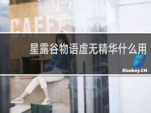 星露谷物语虚无精华什么用