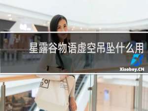 星露谷物语虚空吊坠什么用