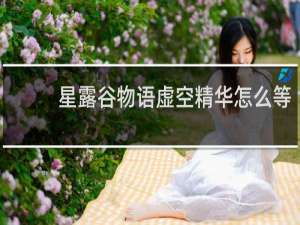 星露谷物语虚空精华怎么等