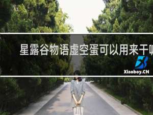 星露谷物语虚空蛋可以用来干嘛