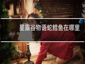 星露谷物语蛇鳕鱼在哪里