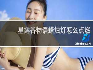 星露谷物语蜡烛灯怎么点燃