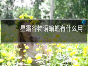 星露谷物语蝙蝠有什么用