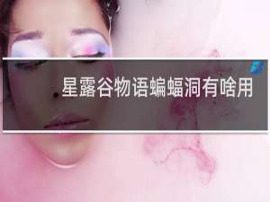 星露谷物语蝙蝠洞有啥用