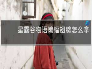 星露谷物语蝙蝠翅膀怎么拿