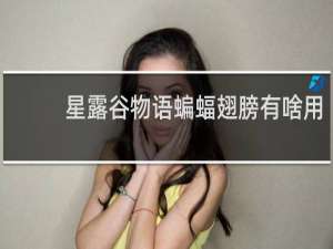 星露谷物语蝙蝠翅膀有啥用