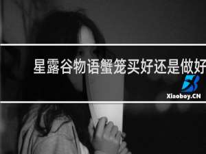 星露谷物语蟹笼买好还是做好
