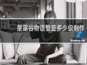 星露谷物语蟹笼多少级制作