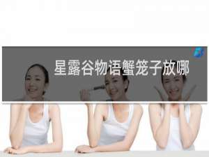 星露谷物语蟹笼子放哪