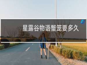 星露谷物语蟹笼要多久