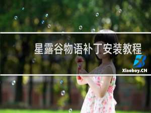 星露谷物语补丁安装教程