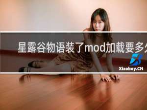 星露谷物语装了mod加载要多久