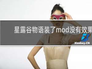 星露谷物语装了mod没有效果