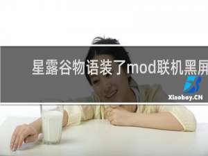 星露谷物语装了mod联机黑屏
