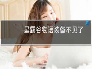 星露谷物语装备不见了