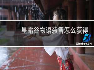 星露谷物语装备怎么获得