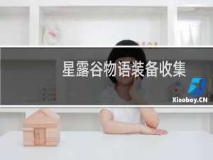 星露谷物语装备收集