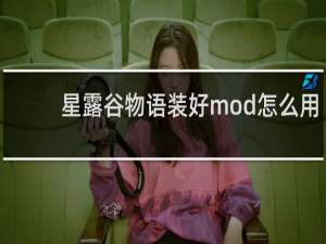 星露谷物语装好mod怎么用