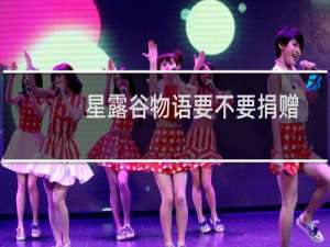 星露谷物语要不要捐赠