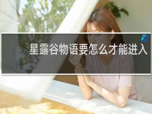 星露谷物语要怎么才能进入