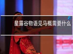 星露谷物语见马概需要什么