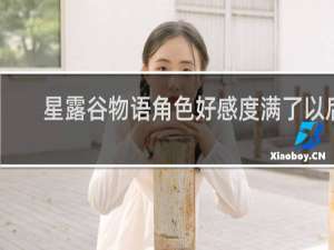 星露谷物语角色好感度满了以后