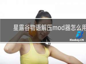 星露谷物语解压mod器怎么用