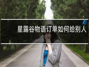 星露谷物语订单如何给别人