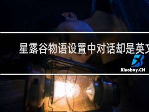 星露谷物语设置中对话却是英文