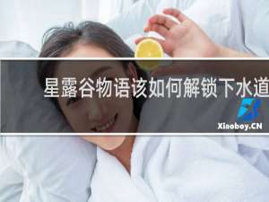 星露谷物语该如何解锁下水道