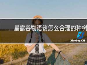 星露谷物语该怎么合理的种树