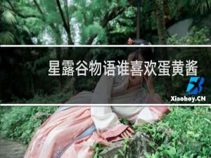 星露谷物语谁喜欢蛋黄酱