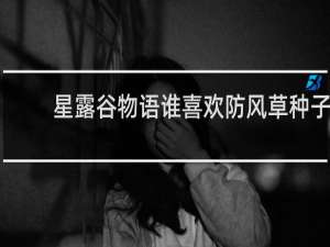 星露谷物语谁喜欢防风草种子