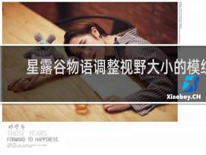 星露谷物语调整视野大小的模组